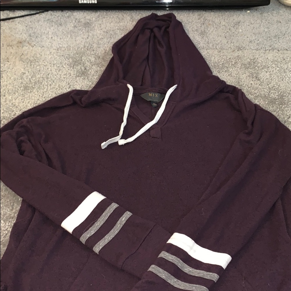 purple hoodie